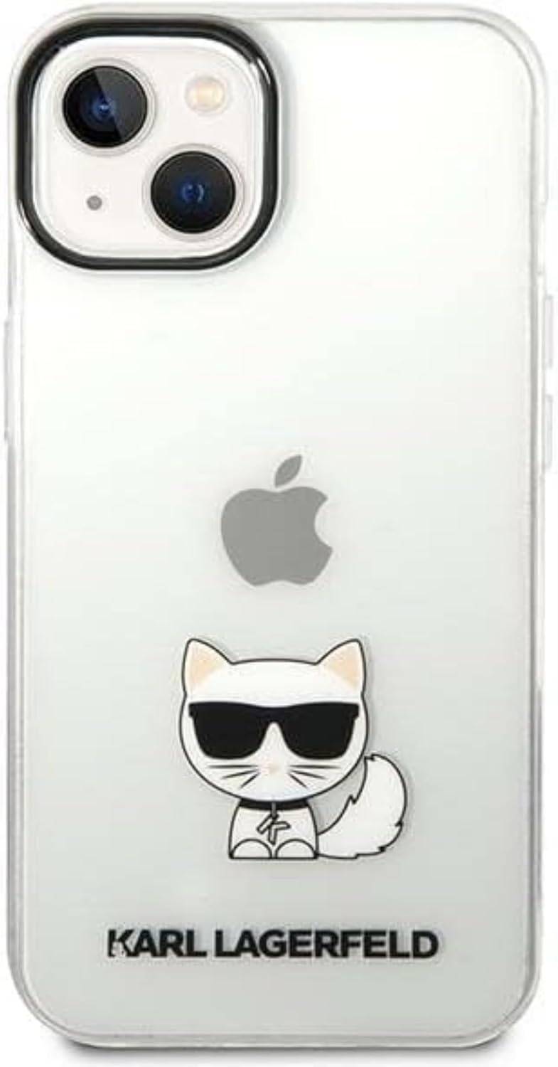 KARL LAGERFELD KLHCP14MCTTR hülle für iPhone 14 Plus 6,7" hardcase transparent Choupette Body