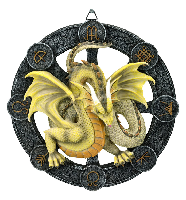 Pacific Giftware Wandrelief Drache Mabon by Anne Stokes 27 cm | Figur Statue Dragons of the Sabbats