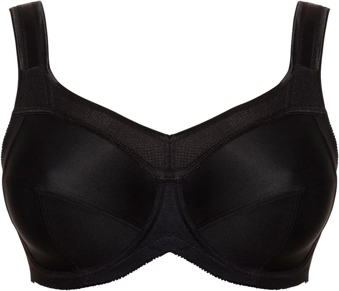 Ulla Dessous - Kate - Sport und Entlastungs-BH mit Bügel (105 I Schwarz)