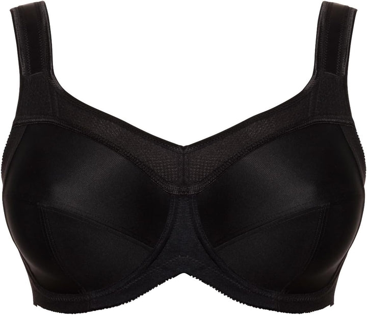 Ulla Dessous - Kate - Sport und Entlastungs-BH mit Bügel (105 I Schwarz)
