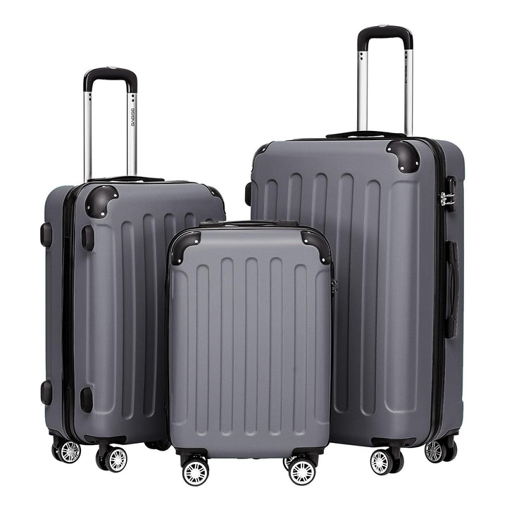 BEIBYE Zwillingsrollen Hardcase Reisekoffer Koffer Trolleys Hartschale in XL-L-M in 14 Farben (Busin