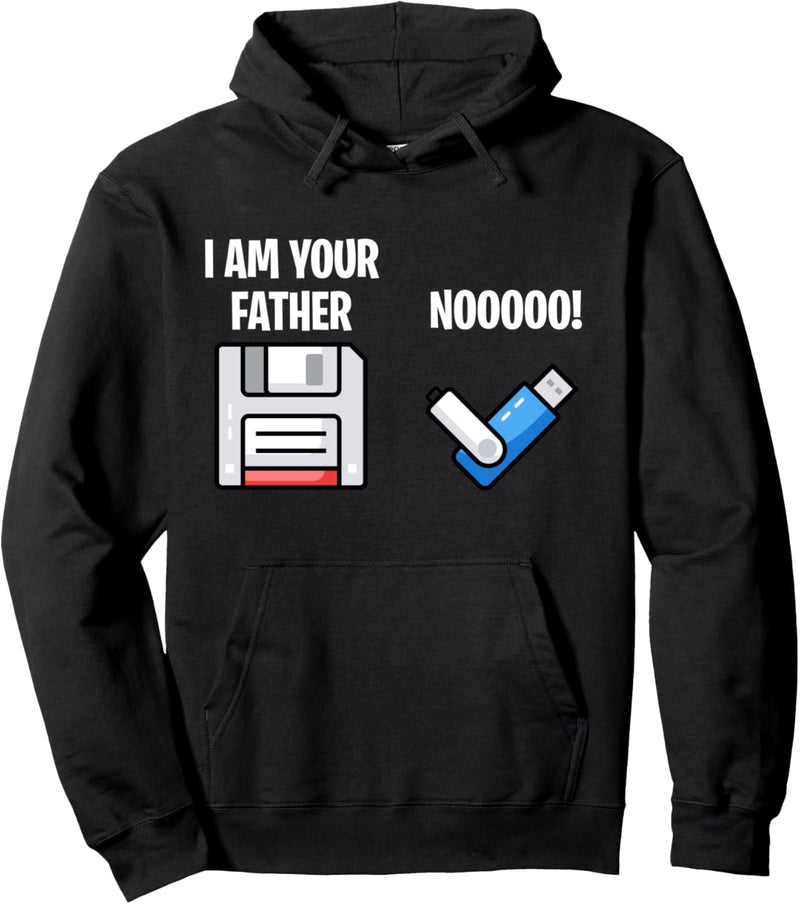 USB Floppy Disk I am Your Father Funny Computer Geek Gift Pullover Hoodie