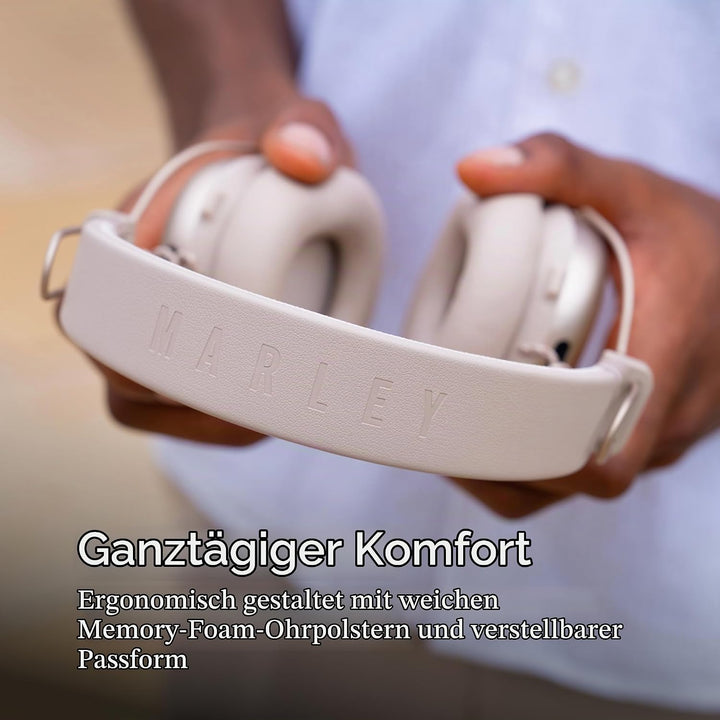 Marley House of Positive Vibration Rebel kabellose Bluetooth Kopfhörer - Over-Ear Wireless ANC mit a