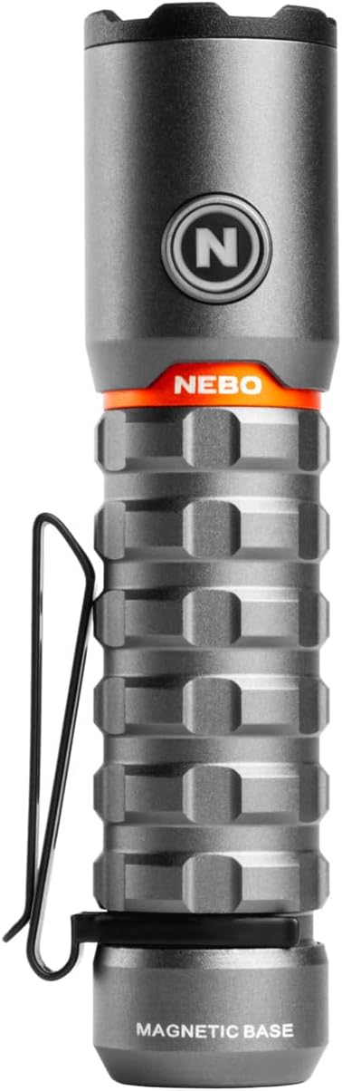 NEBO Torchy 2K Taschenlampe & Arbeitsleuchte - USB-C Wiederaufladbare Camping- & Arbeitstaschenlampe