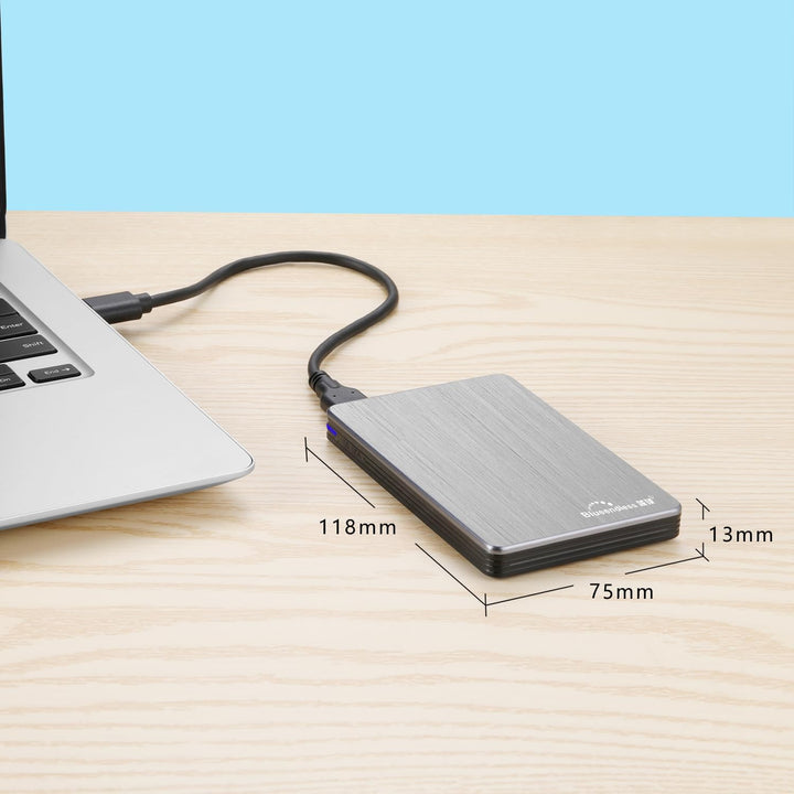 Blueendless Tragbare Externe Festplatte USB 3.0 6,3 cm (2,5 Zoll) für PC, Laptop, Computer (500GB, g
