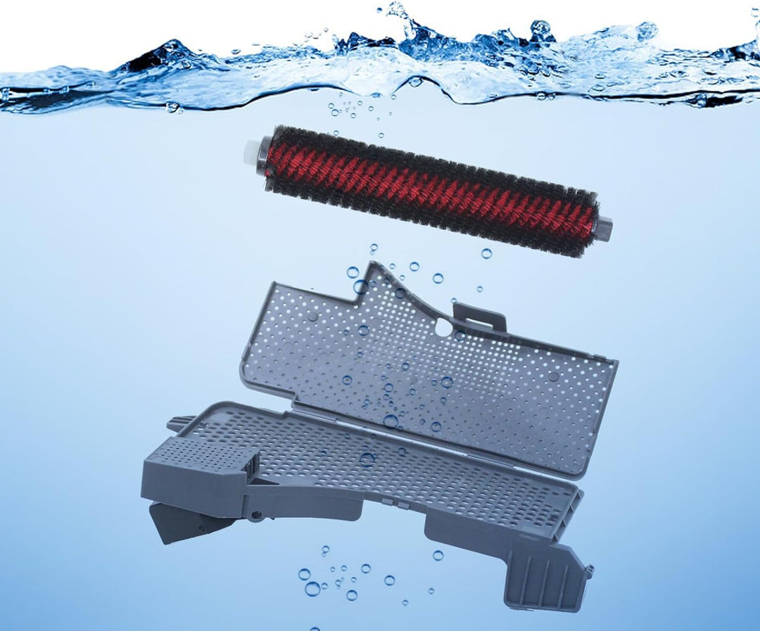 Geoviizon Wartungsbürste & Wasserfilter Assembly Zubehör Kompatibel mit Roborock S7 Max Ultra Vollst