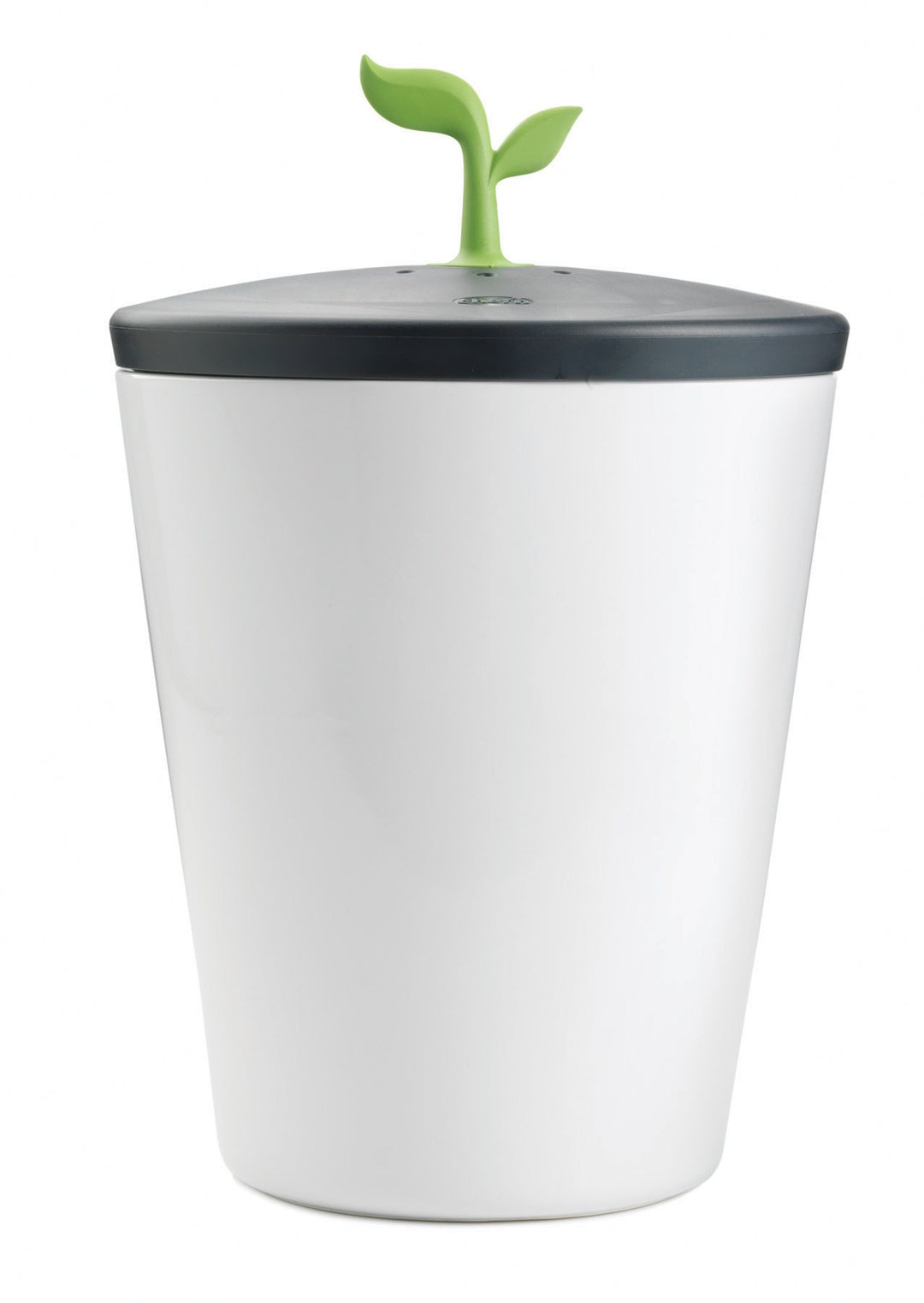 Chef'n EcoCrock Komposteimer, Keramik, schwarz/weiss, 3.3 Liter, Keramik
