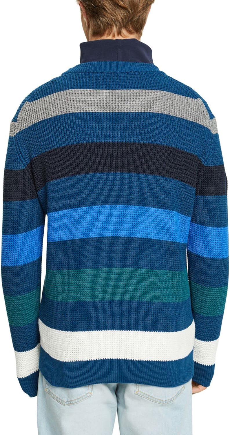 ESPRIT Herren Pullover M 450/Petrol Blue, M 450/Petrol Blue