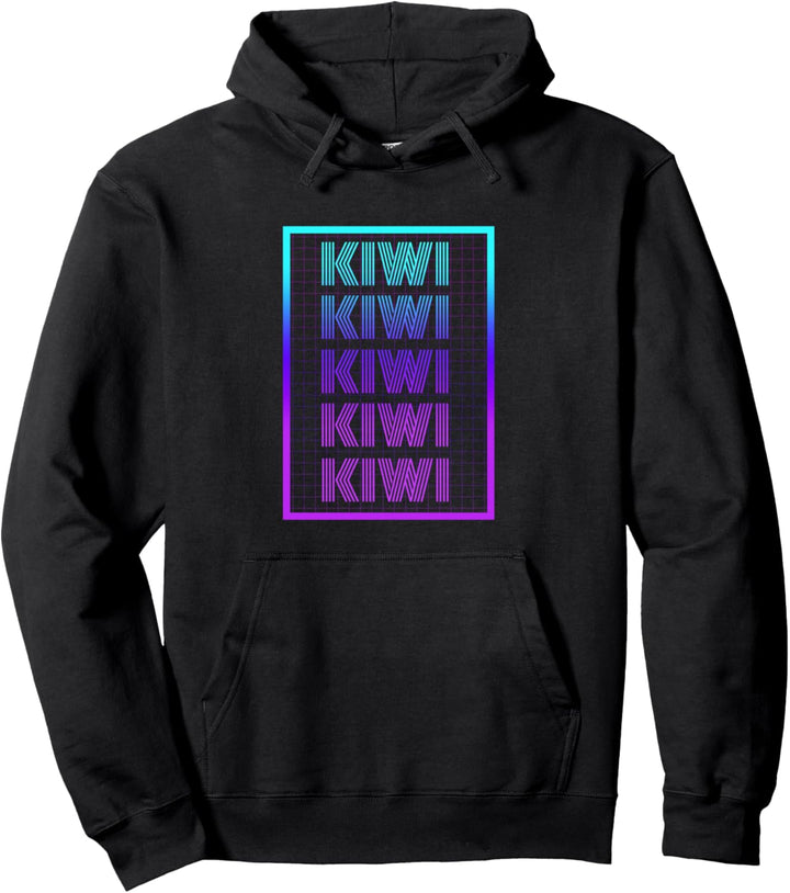 Kiwi Tier 70er Jahre Retro Kiwi Pullover Hoodie
