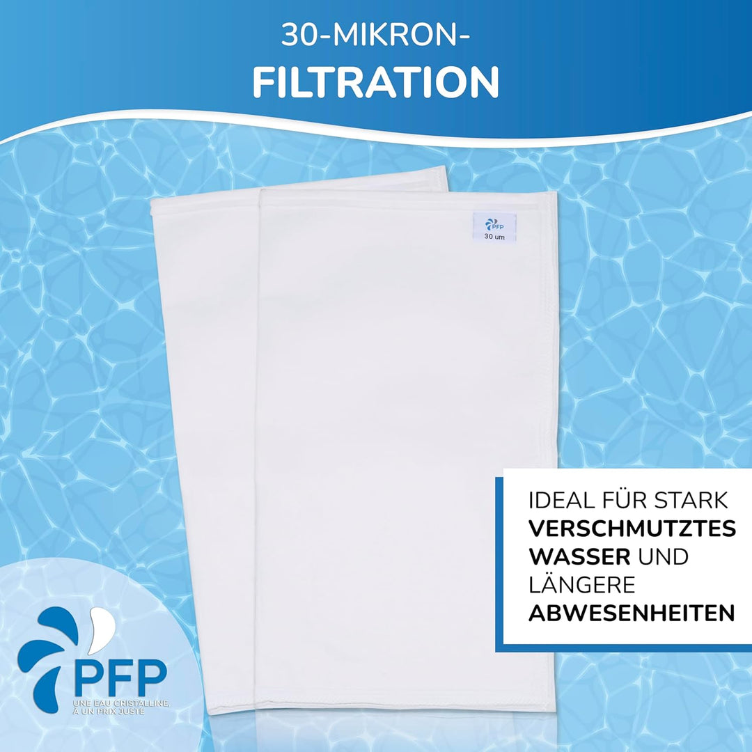 Poche filtrante Filtertasche kompatibel mit Pool Desjoyaux, 2 x 30