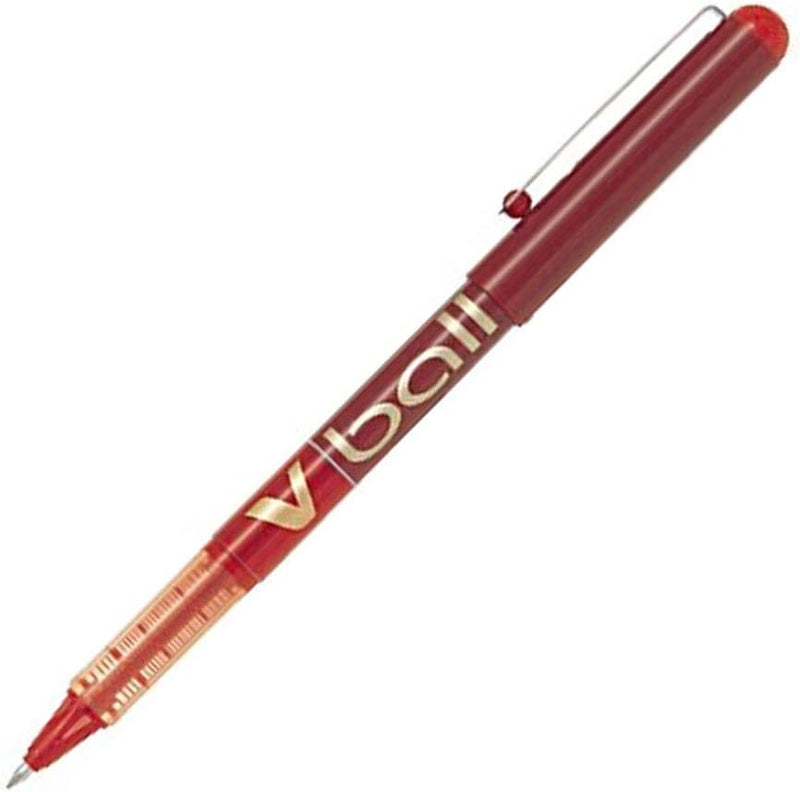 Pilot VB7 Tintenroller 0,7 mm Schreibspitze 0,5 mm Strichbreite 12 Stück rot