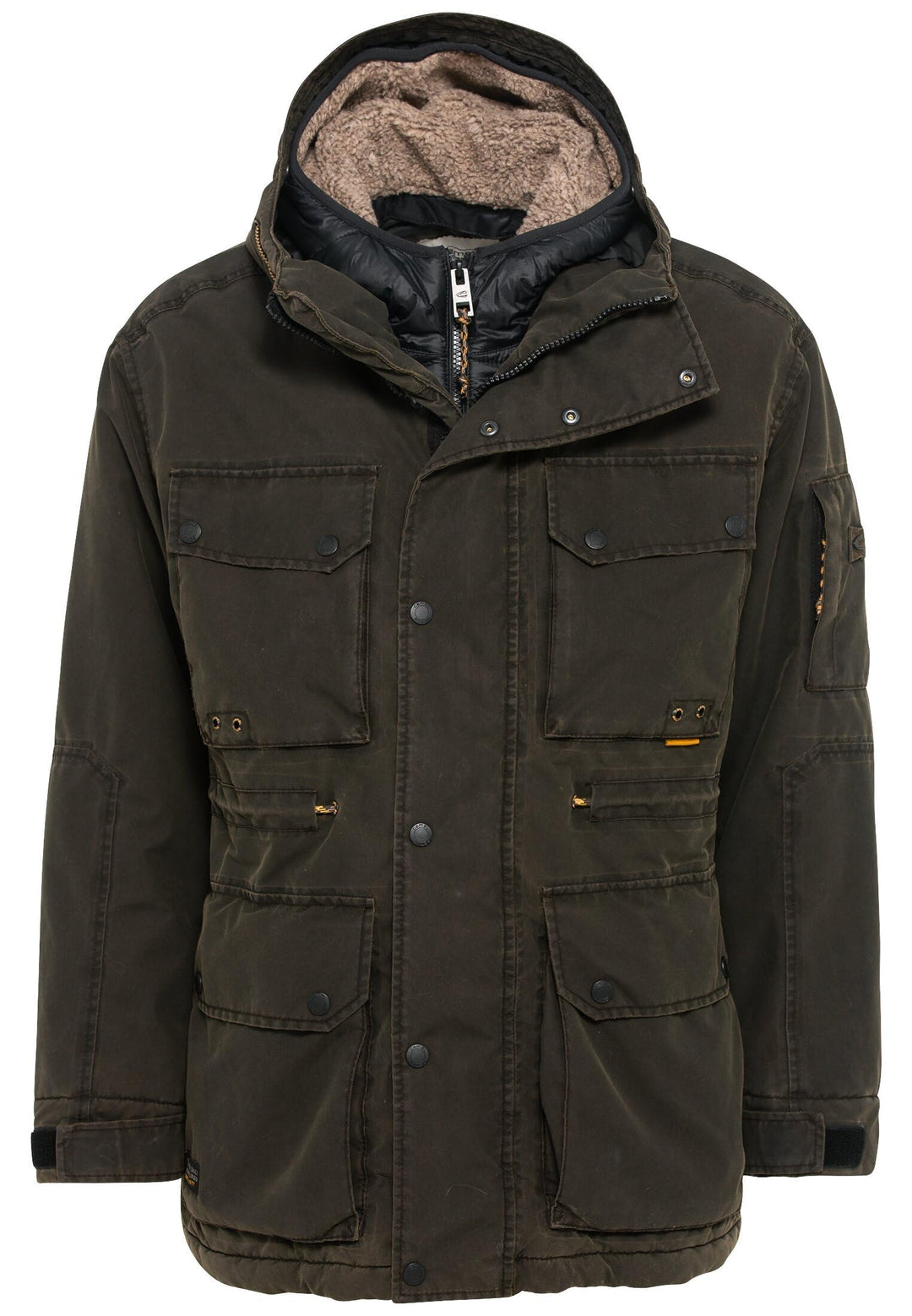 camel active Herren teXXXactive® Funktionsjacke mit Kapuze 56 Dunkelbraun, 56 Dunkelbraun