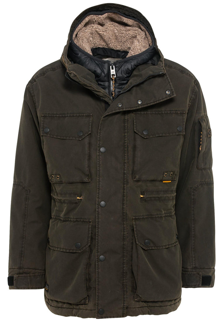 camel active Herren teXXXactive® Funktionsjacke mit Kapuze 56 Dunkelbraun, 56 Dunkelbraun
