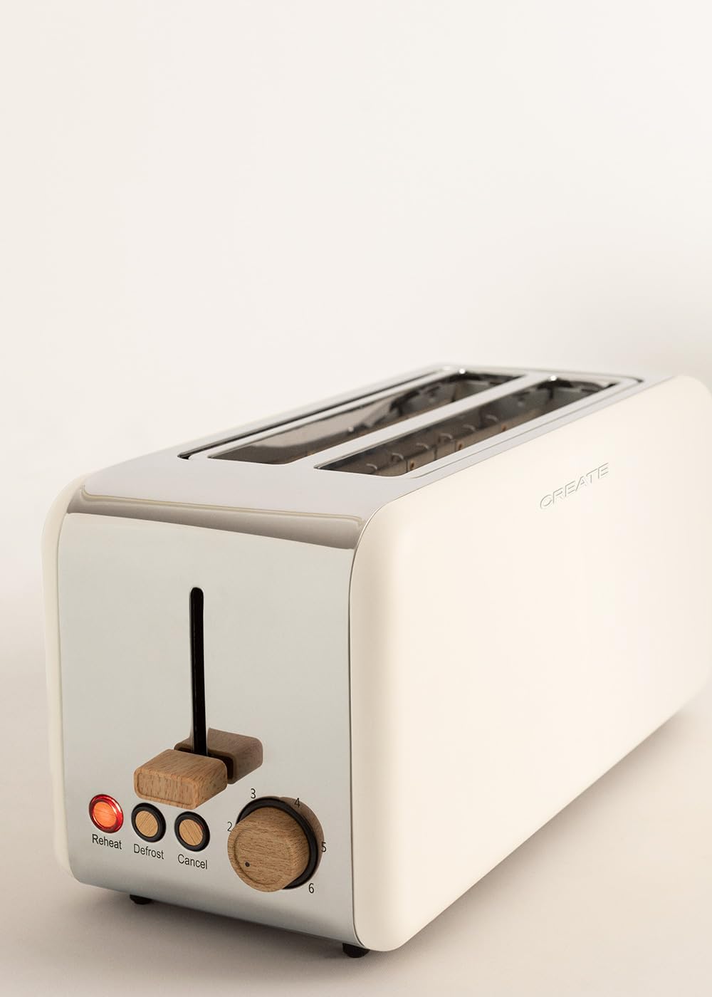 CREATE/PACK TOAST RETRO XL + KETTLE RETRO L/Wasserkocher 1,7L und Toaster mit 3 Toast-Stufen in Crem