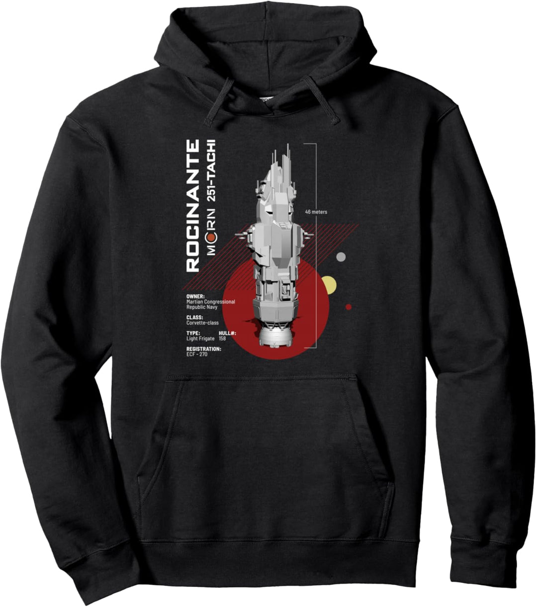 The Expanse Rocinante Ship Pullover Hoodie
