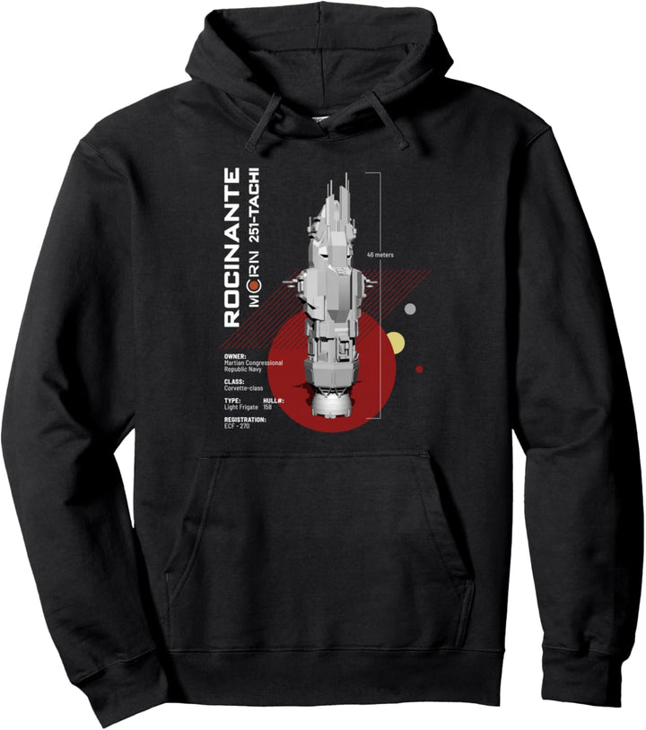 The Expanse Rocinante Ship Pullover Hoodie