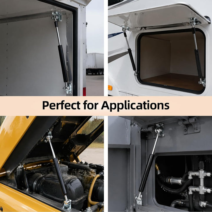 AggAuto 2 Stk Gasdruckfeder 500mm 200N(20kg) mit Kugel- &amp; Flachkopf | Universelle Gasdruckdämpfer &amp;