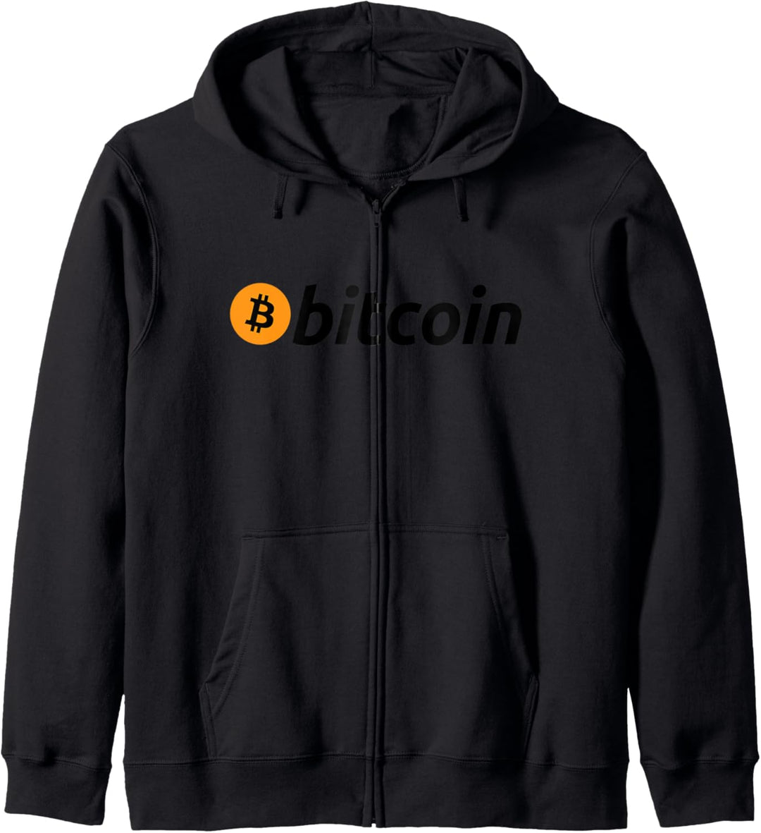 Bitcoin, Krypto, Währung, Symbol, Logo, Zeichen, Coin, Münze Kapuzenjacke