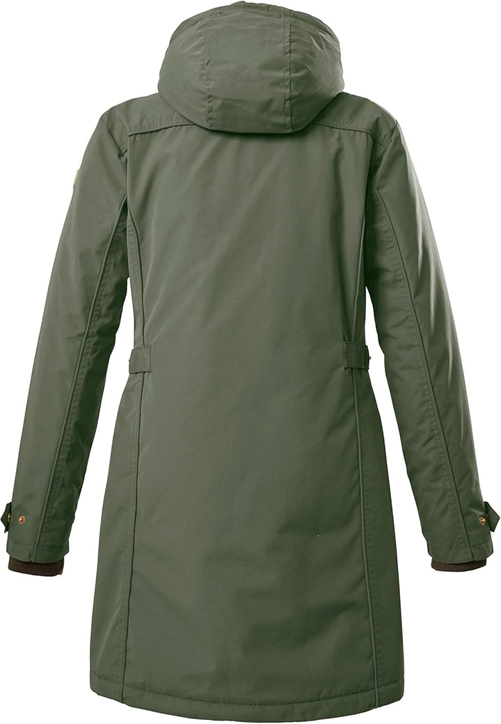 G.I.G.A. DX Damen Gw 6 Wmn Prk Casual Funktionsparka mit abzippbarer Kapuze, 36 waldgrün