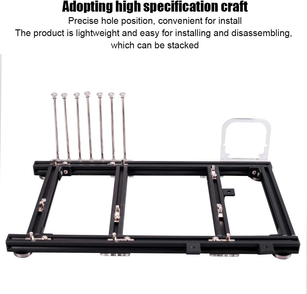 ASHATA ATX Motherboard Chassis DIY Set, DIY Open Frame Aluminiumlegierung ATX Computer PC Gehäuse Üb