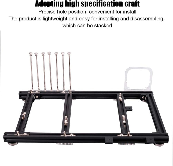ASHATA ATX Motherboard Chassis DIY Set, DIY Open Frame Aluminiumlegierung ATX Computer PC Gehäuse Üb