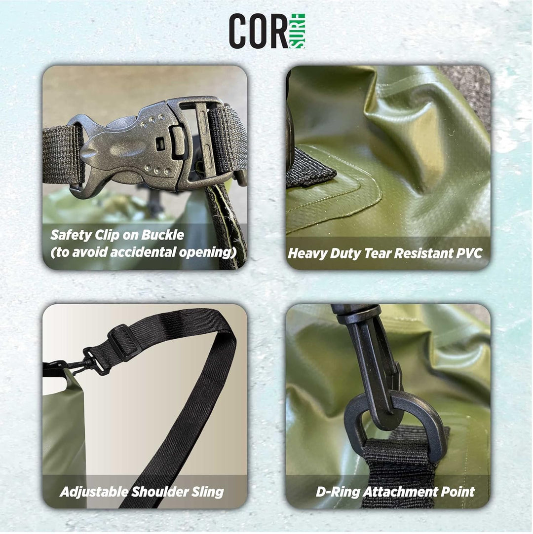 COR Surf schwimmende wasserdichte Drybag 3L | 5L |10L | 15L Sack mit Rollverschluss hält die Ausrüst