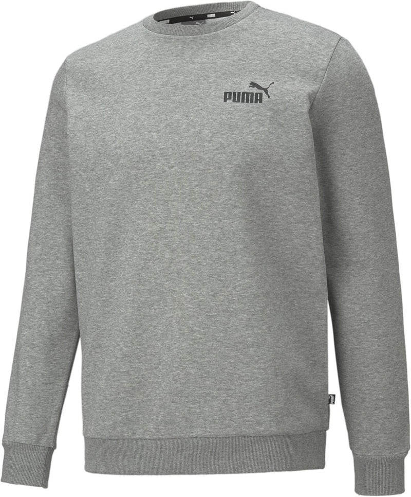 Puma Unisex Mens ESS Small Logo Crew Mens ESS Small Logo Crew XS Mittelgrau, He, XS Mittelgrau, He