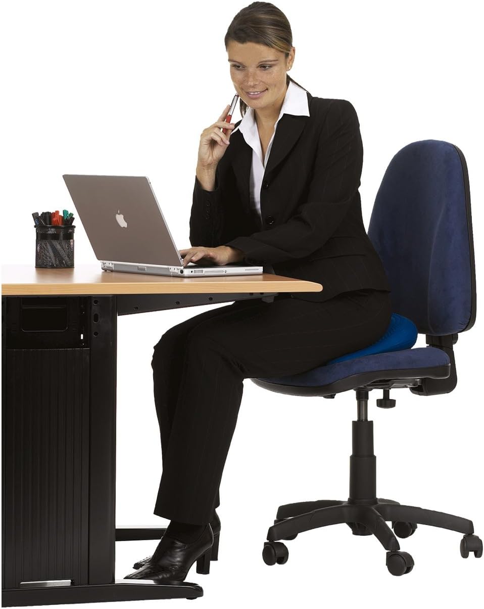 TOGU Dynair Keil Ballkissen Sitzkissen (Das Original) Schwarz Premium (35 x 35 cm) Premium, Schwarz