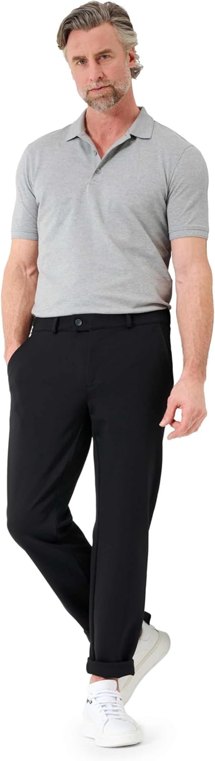 EUREX by Brax Style THILO Herren Flatfronthose Bestformer Cut 25W / 32L Schwarz, 25W / 32L Schwarz