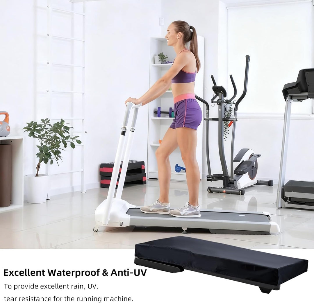 Schwarze Walking Pad Laufbandabdeckung 49 x 23 x 4.5 Zoll Laufbandabdeckungen Unter Dem Schreibtisch