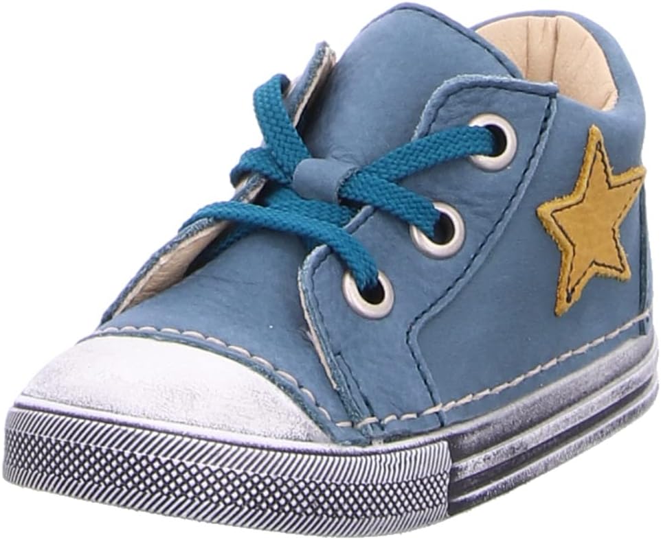 Däumling Baby-Jungen Esther Lauflernschuh 18 EU Blau, 18 EU Blau