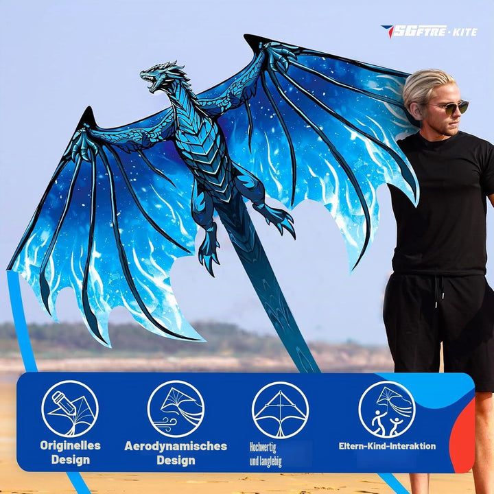 SGftre Drachen für Kinder und Erwachsene, Adlerdrachen für Jungen und Mädchen, Einfach zu Fliegen fü