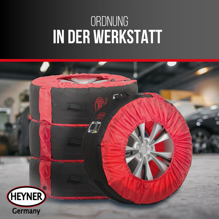 HEYNER® Reifentaschen Set 16-22 Zoll SUV, Reifenschutzhülle, Reifentüten, Reifenschoner, 4er Set 16"