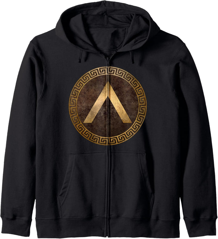 Spartanisches Schild Lambda-Symbol von Sparta Kapuzenjacke