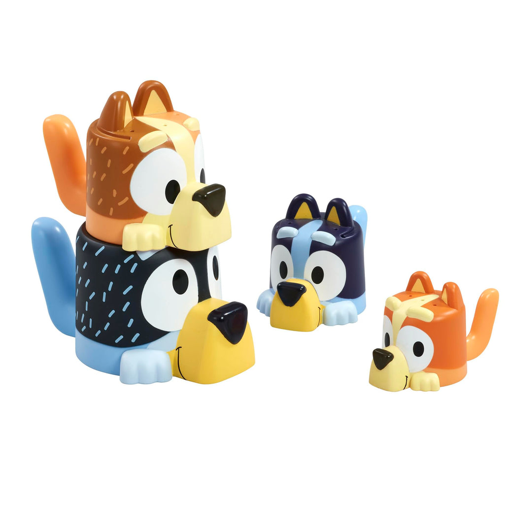 Tomy Toomies Kaffeetassen mit Chilli, Bandit, Bingo und Bluey – stapelbare Tassen für das Bad – offi