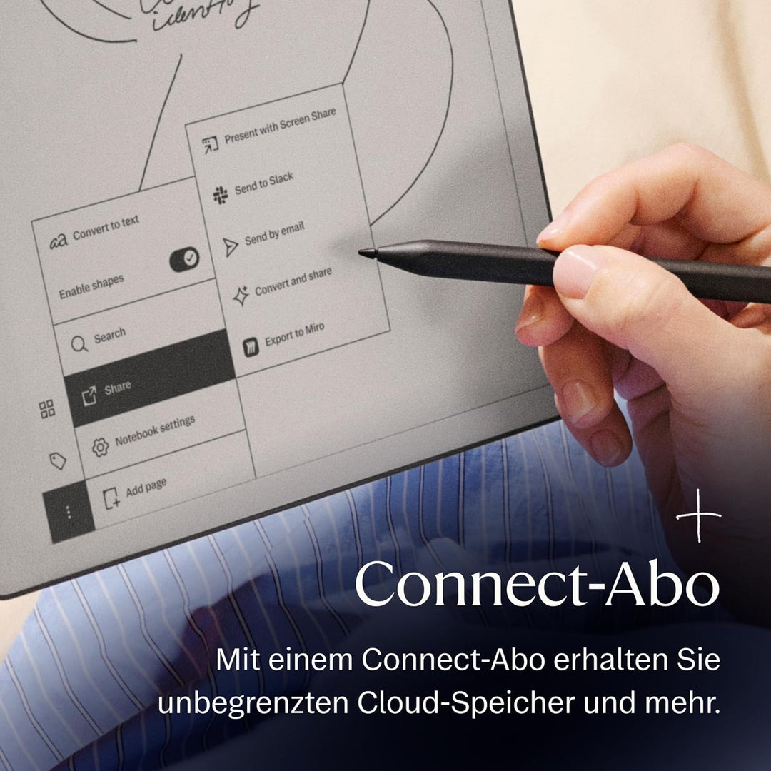 reMarkable Paper Pure – Paper Tablet mit 10,3-Zoll-Schwarz-Weiss-Display. Digitales Notizbuch zum De