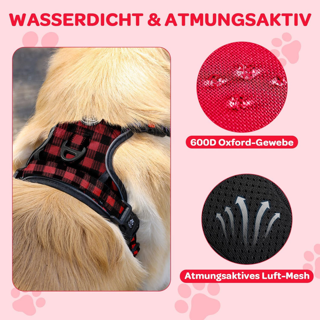 FURRYFECTION Anti Zug Hundegeschirr, Brustgeschirr kleine Hunde Sicherheitsgeschirr Welpen, Antizugg