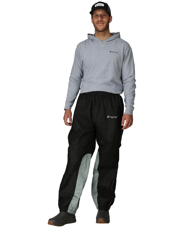 frogg toggs Herren Hose Road Toad Regenhose, Reflektierend, Wasserdicht 3XL Schwarz, 3XL Schwarz