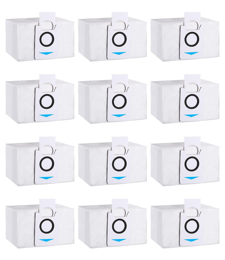 12 Stück Staubbeutel Zubehör Kompatibel mit Ecovacs Deebot X1 Omni & X1 e Omni, X1 TURBO, T20 Omni,T