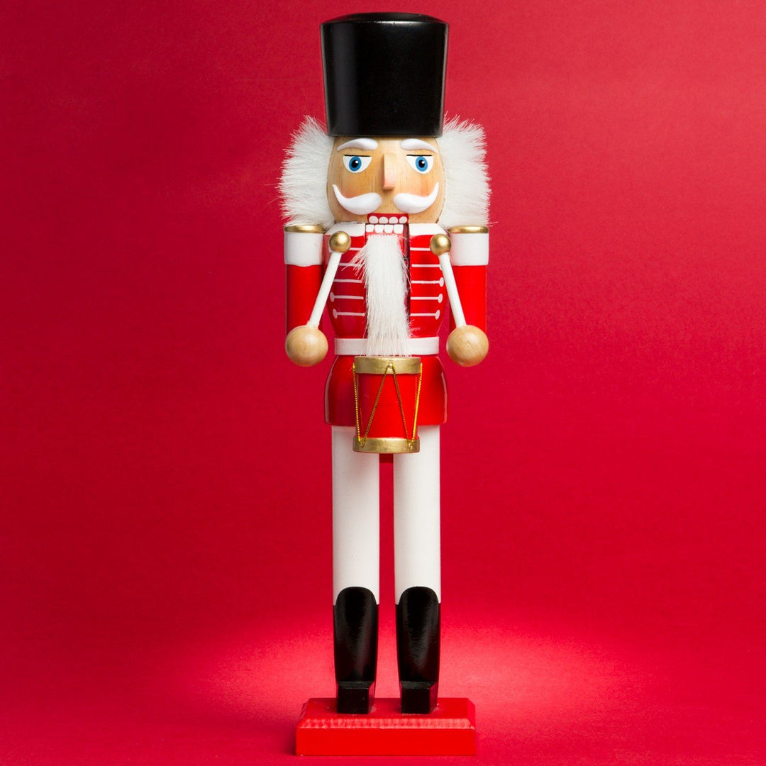 Sikora NK-A Deko Nussknacker Figur aus Holz Verschiedene Motive 2 Grössen, Farbe/Modell:A01 rot - Tr