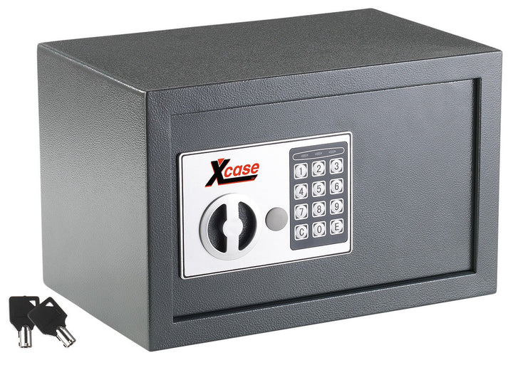 Xcase Schranksafe: Stahlsafe mit digitalem Schloss, 12 Liter (Mini Safe, Tresor Safe, Schlüsseltreso