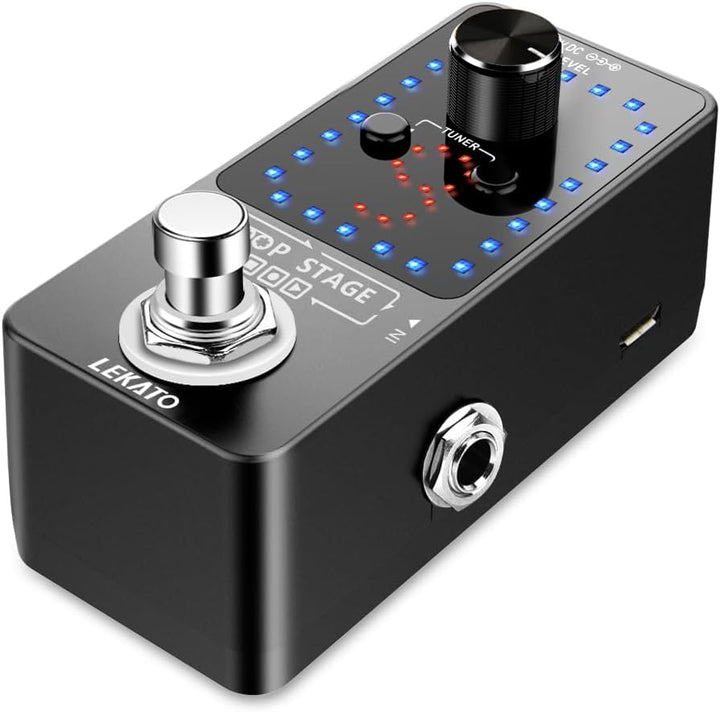 LEKATO Gitarren-Looper Effektpedalschlaufe, 9 Loops, Station mit USB-Kabel für E-Gitarre, Bassgitarr