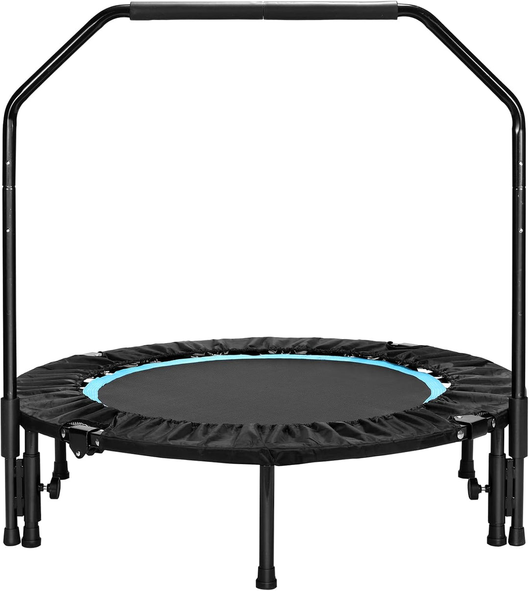 LIFERUN Indoor-Trampolin Ø101cm,Faltbares Fitness-Trampolin,Trampolin für Jumping Fitness,Tragfähigk