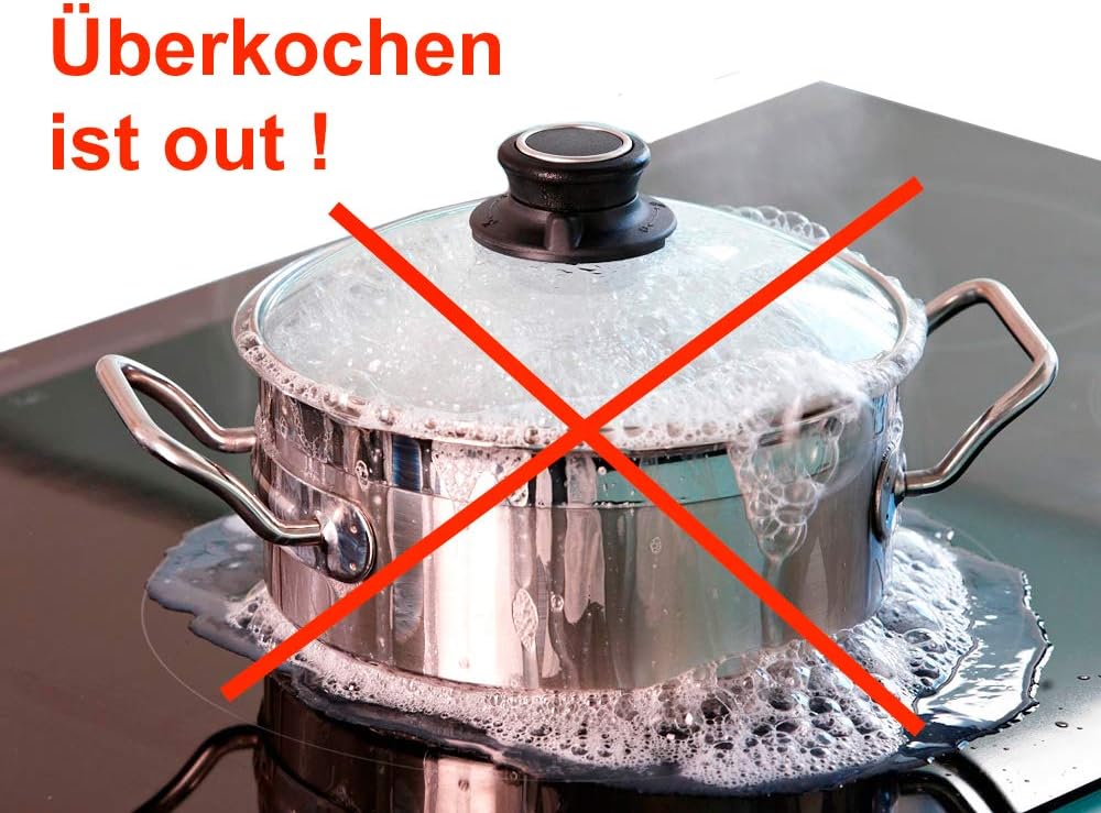 Kochblume vom Erfinder Armin Harecker XL 33 cm anthrazit | Überkochschutz für Topfgrössen von Ø 20 b