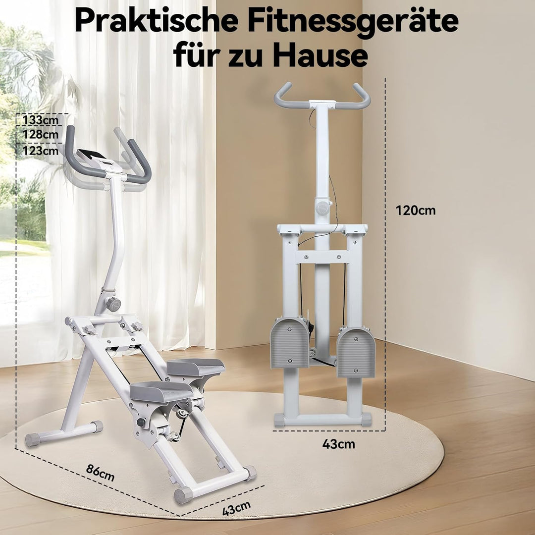 LEAFIA Stair Stepper für Zuhause, Vertikale Klettermaschine Stairmaster für Ganzkörper-Workouts, Fal