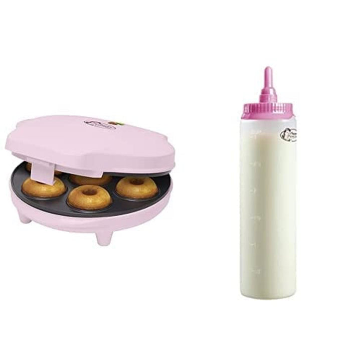 Bestron Donut Maker, inkl. Teigportionierer für 700ml mit Skala, Ideal zum Befüllen des Donut-Geräts