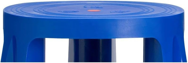 IVOL Stabiler Tritthocker - Elefantenfuss - Kunststoff - 41 cm Hohe - 150 kg Traglast (Blau), Blau