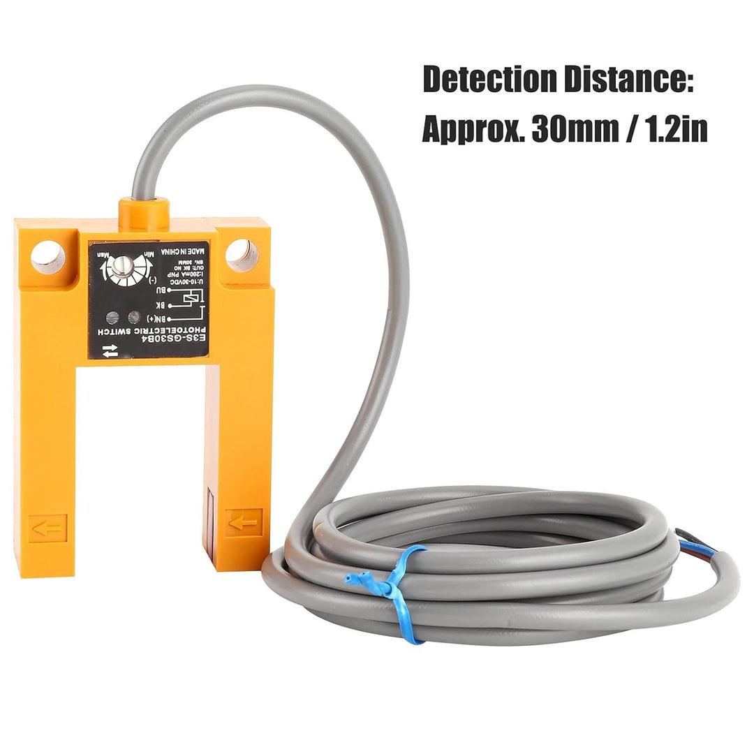 E3S-GS30B4 3-Draht-Photoelektrische Schalternuten Typ PNP NO Photoelektrischer Schaltersensor DC10‑3