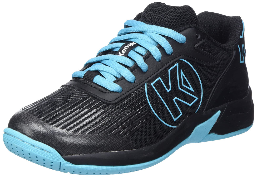 Kempa Unisex Kinder Attack 2.0 JuniorSneaker 28 EU Schwarz Aqua, 28 EU Schwarz Aqua