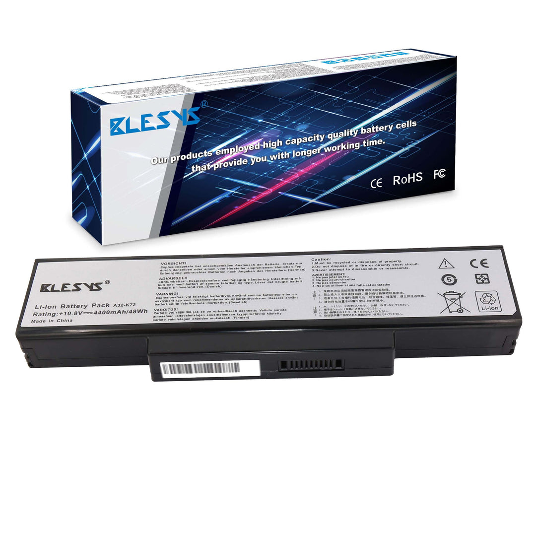 BLESYS A32-K72 A32-N71 Laptop Akku für ASUS A73 A72J X77J X77JV A72 X72 K73 K72 X72J X72JR X72D N73